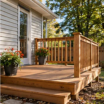 Deck and outdoor space